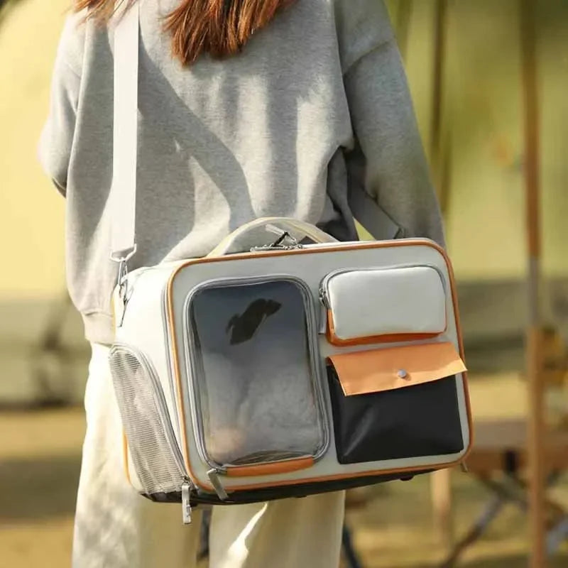 Pet Backpack Portable Pet Stroller Trolley Cases Suitcases Small dog cat Backpack Anti Cat Stress Sense Of Safety Pets Bags