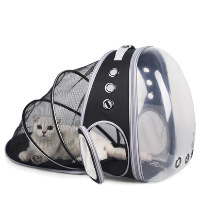 High Quality Travel Portable Transport Bag Space Capsule Transparent Bubble Expandable Pet Backpack Carrier For Cat Dog