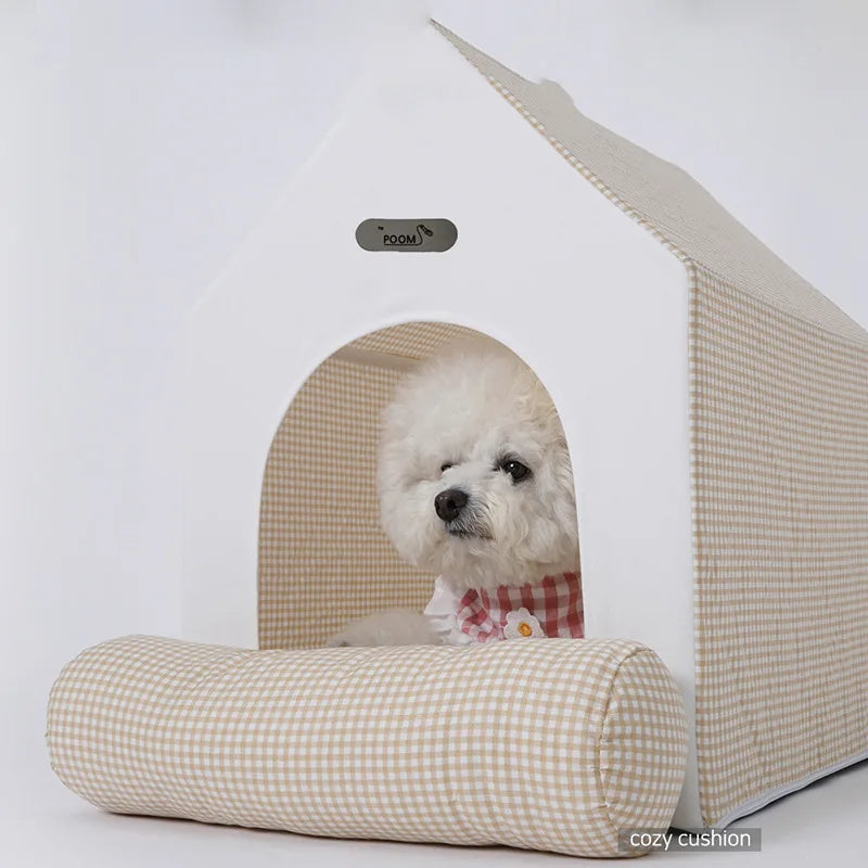 Pet Luxury Princess Deluxe House for Teddy Bear Schnauzer Dogs Cats Puppy Kitten Indoor Fluffy Warm Cozy Kennel Pet House Tent