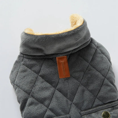 Dog Winter Coats with Leash Hole Cold Weather Fleece Dog Vest Pet Jacket Cold Weather Clothes for Small Medium Dogs Apparel