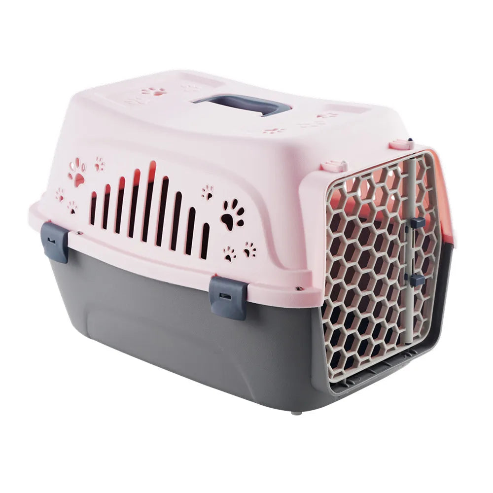 Outdoor Small Pet Carrier Cat Box Breathable Travel Carrier Box Durable Kitten Puppy Rabbit Cage Airline Approved Transport Cage